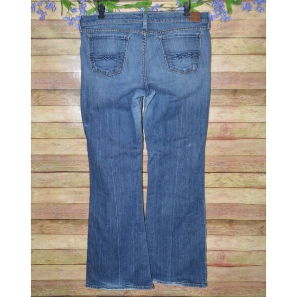 Lucky Brand Jeans Womens 18 Regular Zoe Boot Cut Wide Leg Denim - Picture 5 of 12